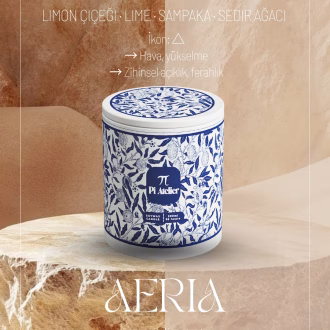 Kapaklı Mum // 200ml // Çini